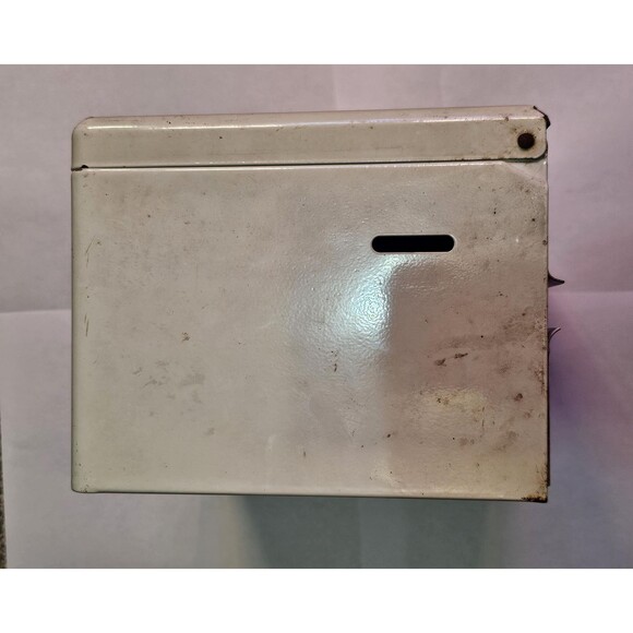 Vintage Collectible Fort Howard White Metal Singlefold Paper Towel Dispenser - Picture 6 of 7